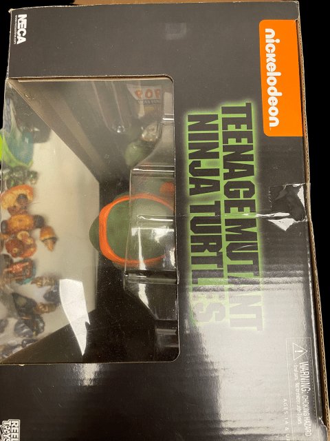 2017 - NECA "Michelangelo" 18' Action Figure by Reel Toys - Sealed in Box - toyscardscomics