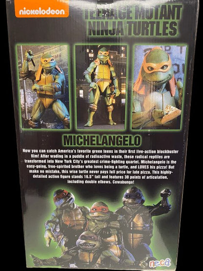 2017 - NECA "Michelangelo" 18' Action Figure by Reel Toys - Sealed in Box - toyscardscomics