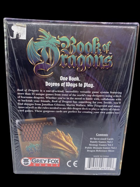 2018 - Book of Dragons Grey Fox Card Game by Robert Burke - Sealed in Original Plastic - toyscardscomics