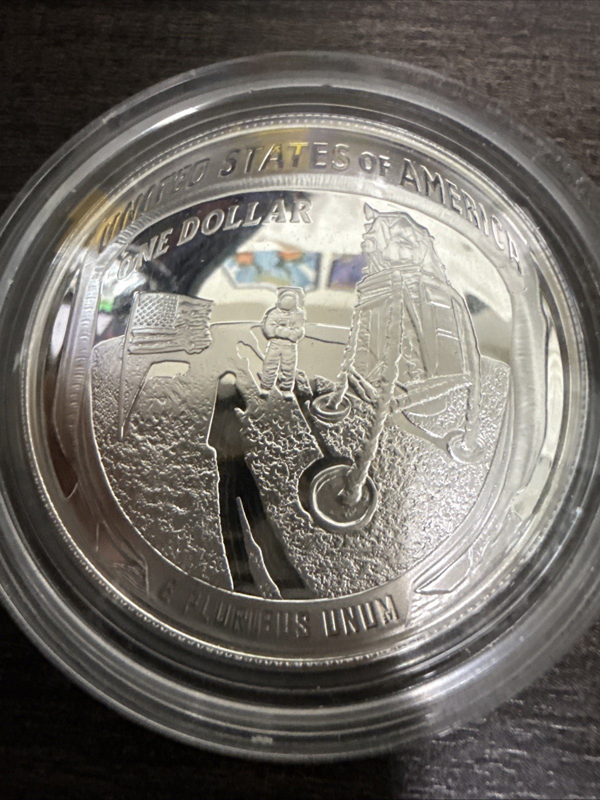 2019 Apollo 11 50th Anniversary Uncirculated Silver Dollar Coin W/ COA and OGP - toyscardscomics