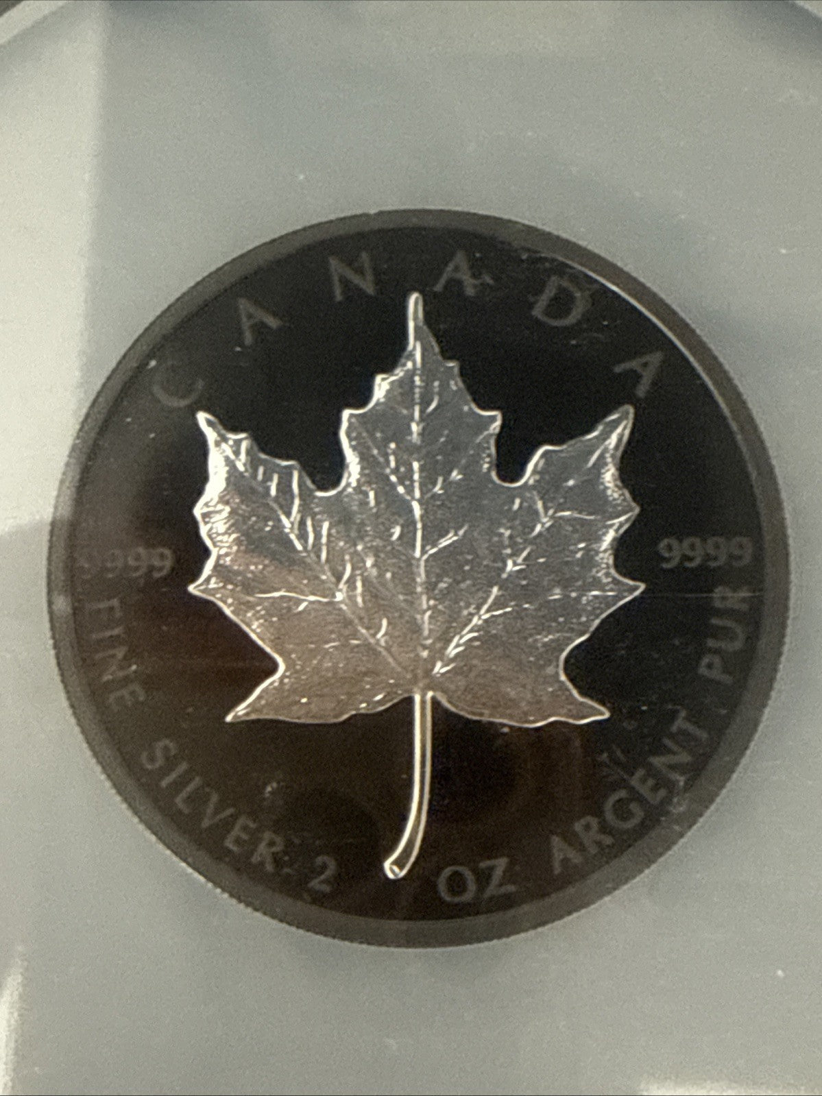 2019 Canada $10 Silver Maple Leaf Rhodium Plated PF70 - toyscardscomics
