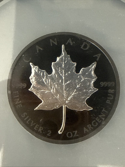 2019 Canada $10 Silver Maple Leaf Rhodium Plated PF70 - toyscardscomics