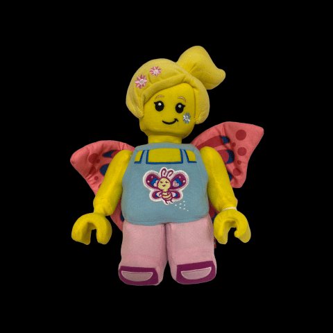 2019 Lego Butterfly Girl Plush Doll Character 12" - Used - toyscardscomics