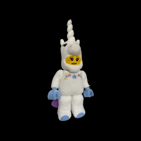 2019 Lego Unicorn Girl 17" Tall Plush White - Used - toyscardscomics