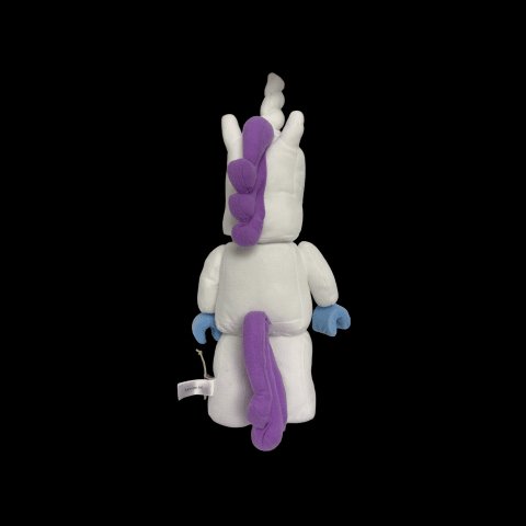 2019 Lego Unicorn Girl 17" Tall Plush White - Used - toyscardscomics