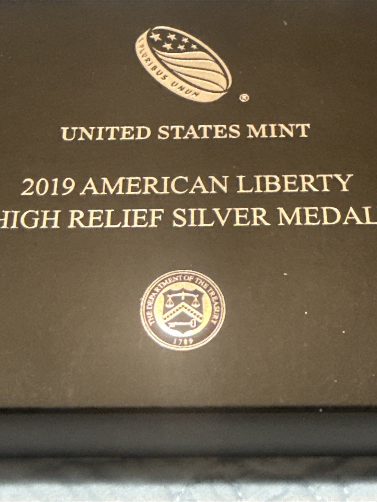 2019 U.S. Mint High Relief American Liberty 2.5oz Silver Medal w/ OGP and COA - toyscardscomics