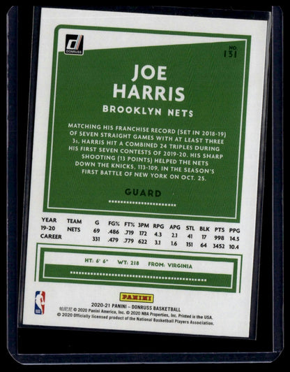 2020 - 21 Donruss #131 Joe Harris - toyscardscomics