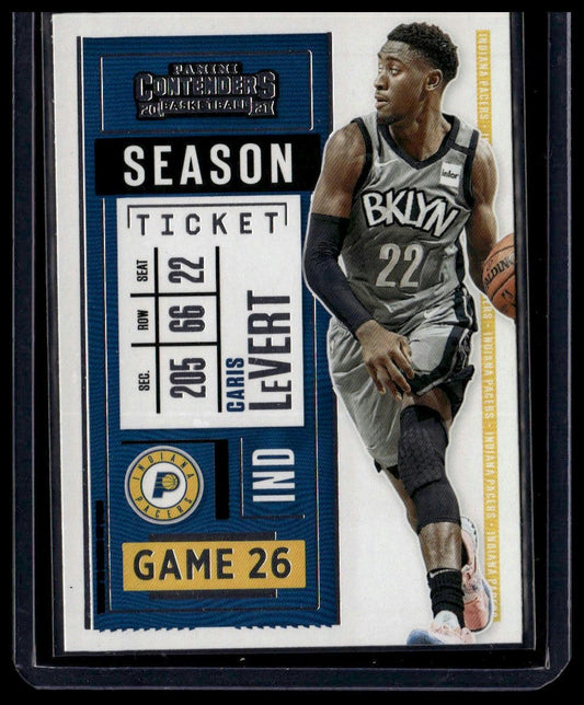 2020 - 21 Panini Contenders #29 Caris LeVert - toyscardscomics