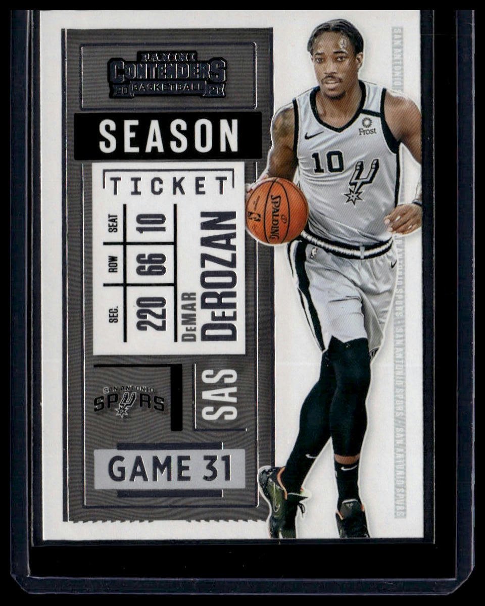 2020 - 21 Panini Contenders #66 DeMar DeRozan - toyscardscomics