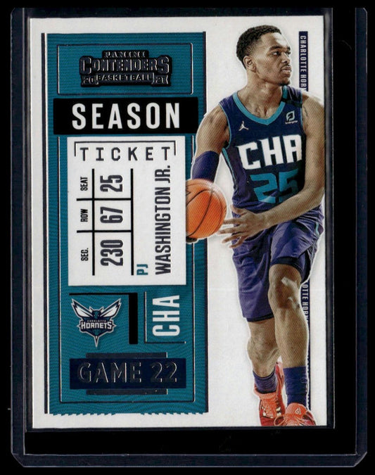 2020 - 21 Panini Contenders #69 PJ Washington Jr. - toyscardscomics