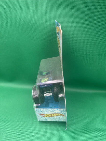 2020 Hot Wheels Monster Trucks TMNT Leonardo Character Monster Truck! - toyscardscomics