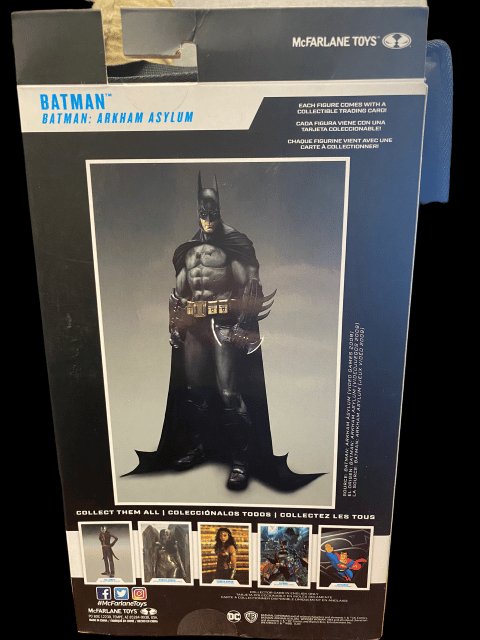 2020 - McFarlane Toys DC Multiverse "Batman" from Batman: Arkham Asylum - MOC Sealed in box - toyscardscomics