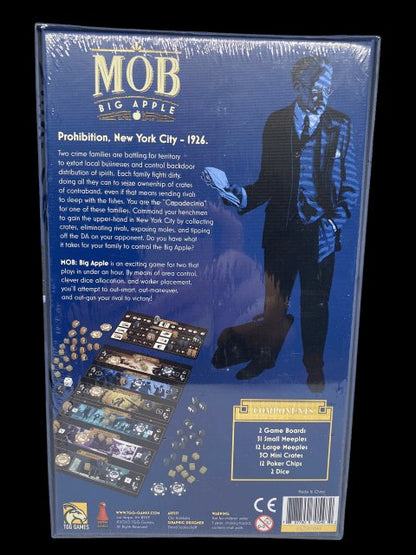 2020 - Mob: Big Apple - Captain Pledge - Board Game Kickstarter TGG Games - Sealed in Original Plastic - toyscardscomics