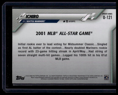 2020 Topps Update #U - 121 Ichiro - toyscardscomics