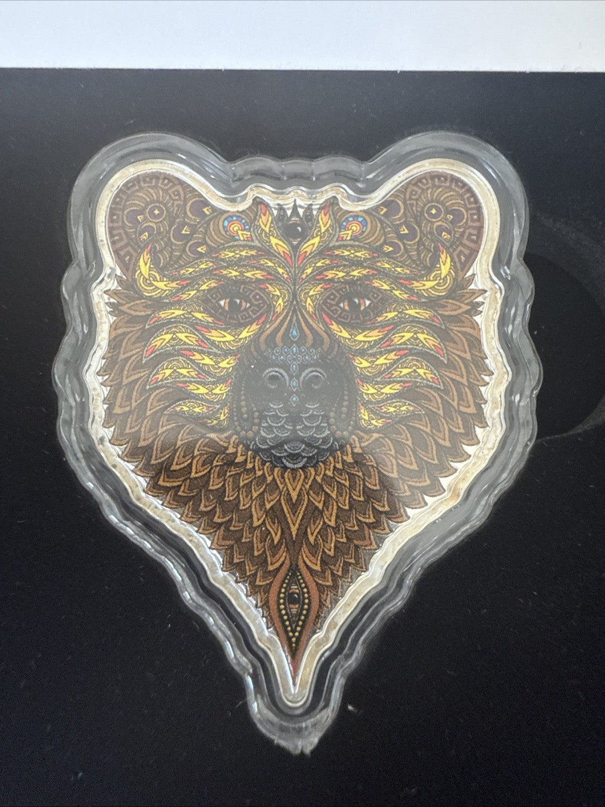 2021 GRIZZLY BEAR Spirit Animals 1 oz Silver Coin $2 Solomon Islands PAMP - toyscardscomics