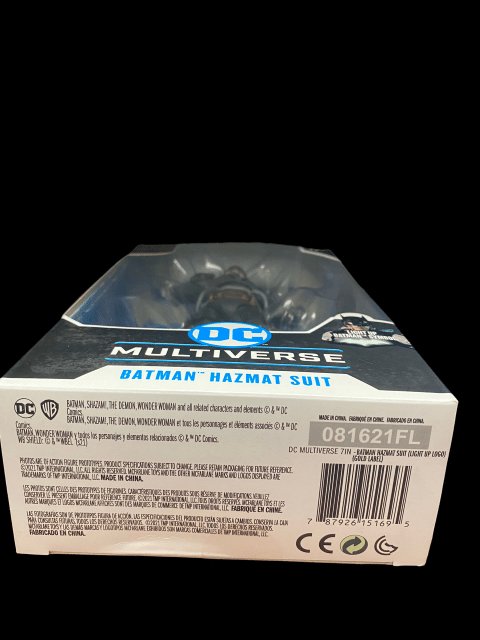 2021 - McFarlane Toys DC Multiverse Gold Label Collection "Batman Hazmat Suit" from Justice League: The Amazo Virus - MOC Sealed in box - toyscardscomics