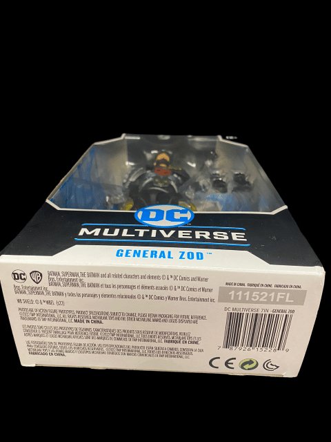 2021 - McFarlane Toys DC Multiverse "Superman" (Black Suit Variant) from the animated series - MOC Sealed in box - toyscardscomics