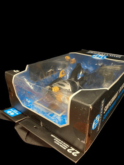 2021 - McFarlane Toys DC Multiverse "Superman" (Black Suit Variant) from the animated series - MOC Sealed in box - toyscardscomics