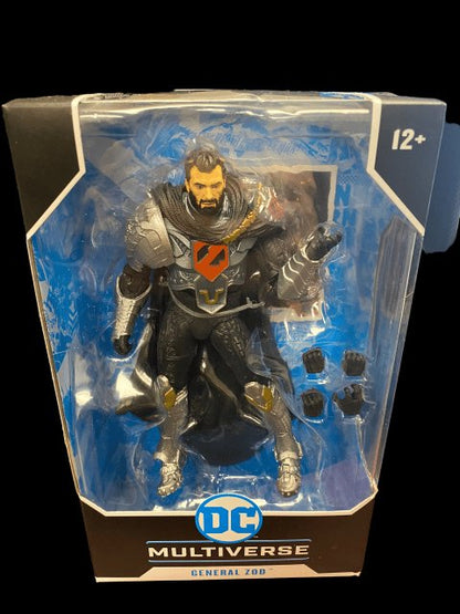 2021 - McFarlane Toys DC Multiverse "Superman" (Black Suit Variant) from the animated series - MOC Sealed in box - toyscardscomics