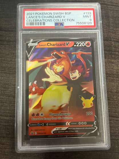 2021 Pokemon Swsh BP Lance's Charizard V Celebrations Collection - toyscardscomics