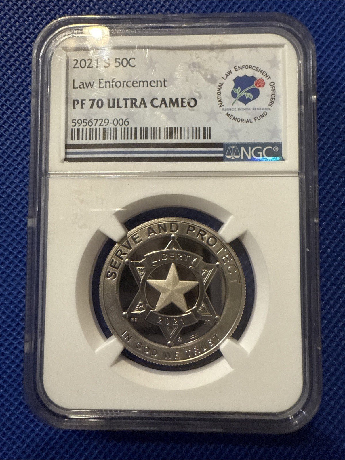 2021 S Law Enforcement Commemorative Half Dollar NGC PF 70 Ultra Cameo REB001 - toyscardscomics