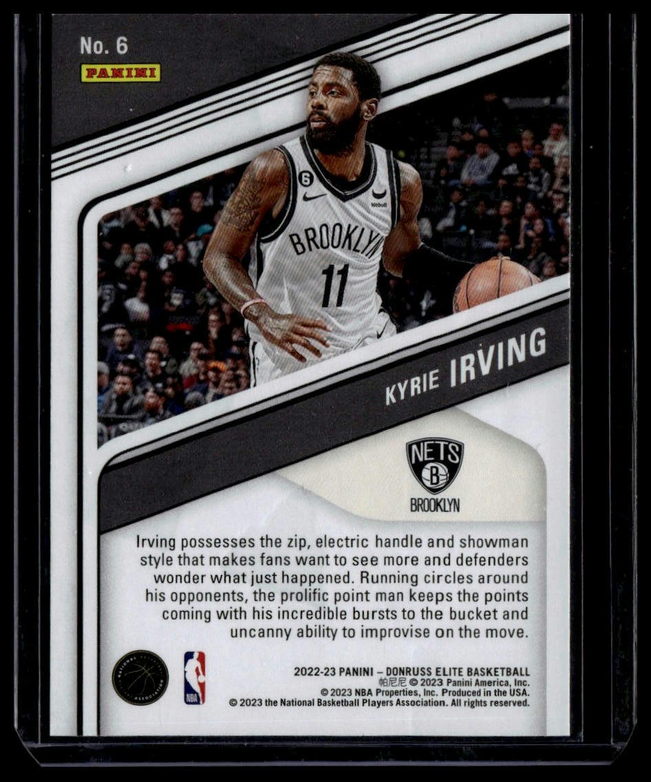 2022 - 23 Donruss Elite #6 Kyrie Irving Orange - toyscardscomics