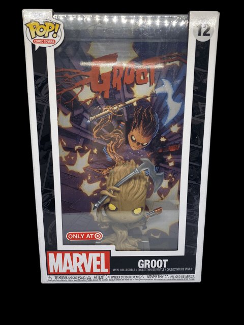 2022 - Funko Pop Comic Covers Marvel "Groot" #12 Target Exclusive with Hard Case Box - MOC in Box - toyscardscomics