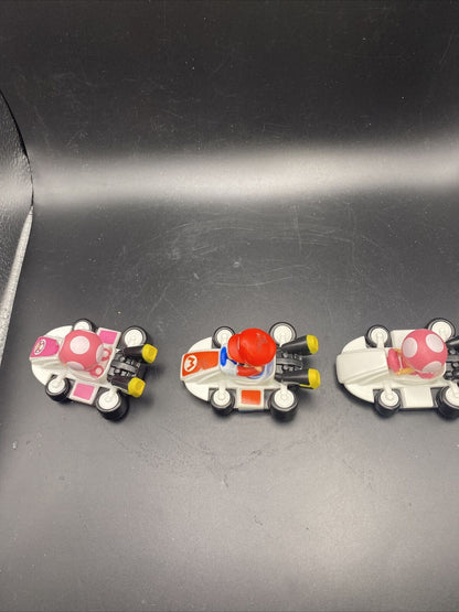 2022 Mcdonalds Nintendo Mario Kart Happy Meal Toys Set of 3 - toyscardscomics