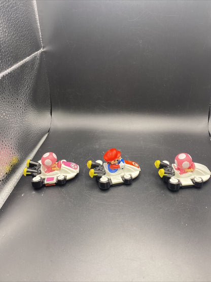 2022 Mcdonalds Nintendo Mario Kart Happy Meal Toys Set of 3 - toyscardscomics