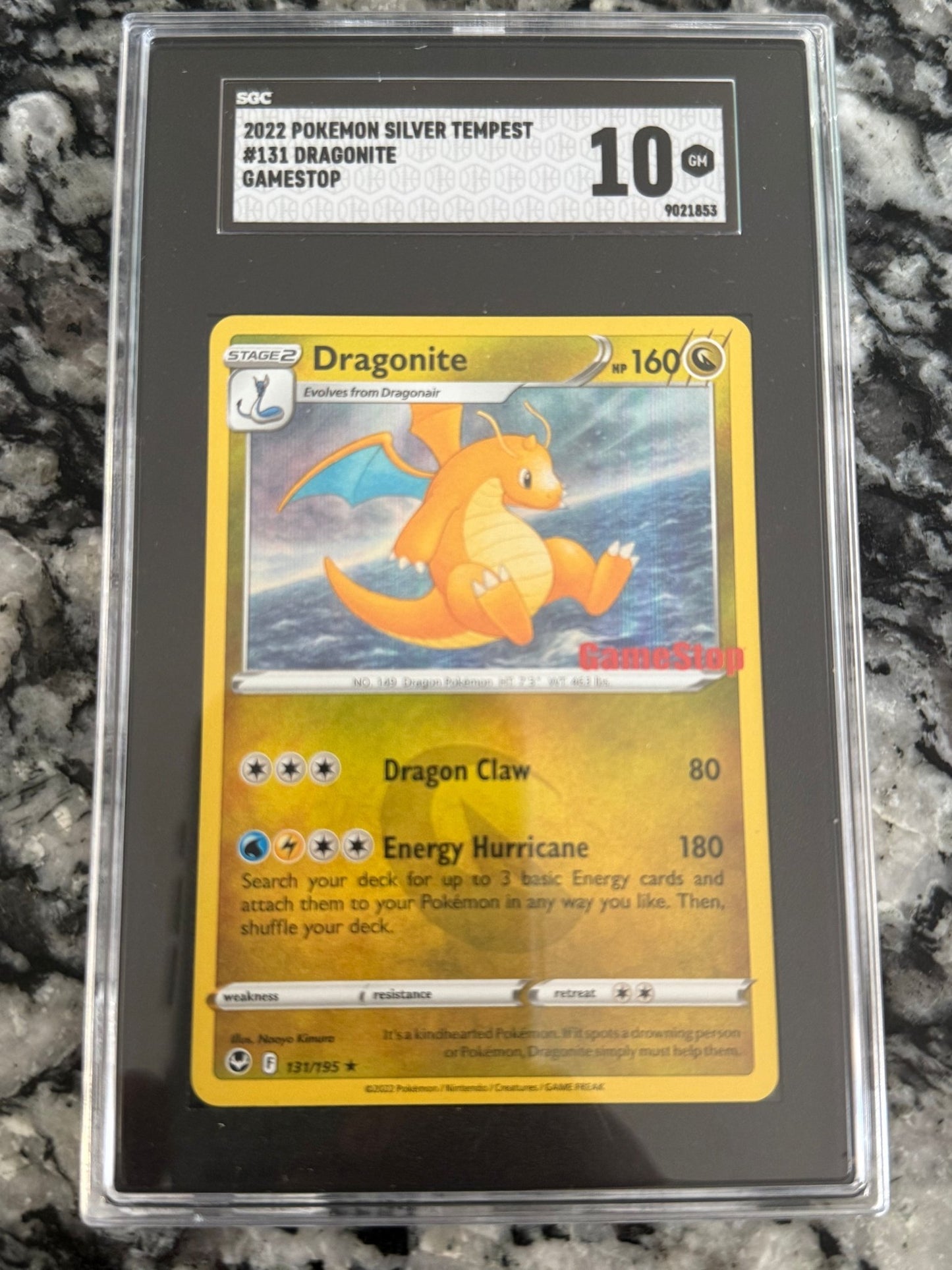 2022 Pokemon Silver Tempest #131 Dragonite Gamestop - toyscardscomics