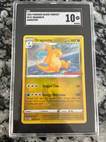 2022 Pokemon Silver Tempest #131 Dragonite Gamestop - toyscardscomics