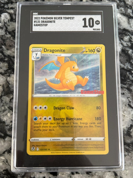 2022 Pokemon Silver Tempest #131 Dragonite Gamestop - toyscardscomics