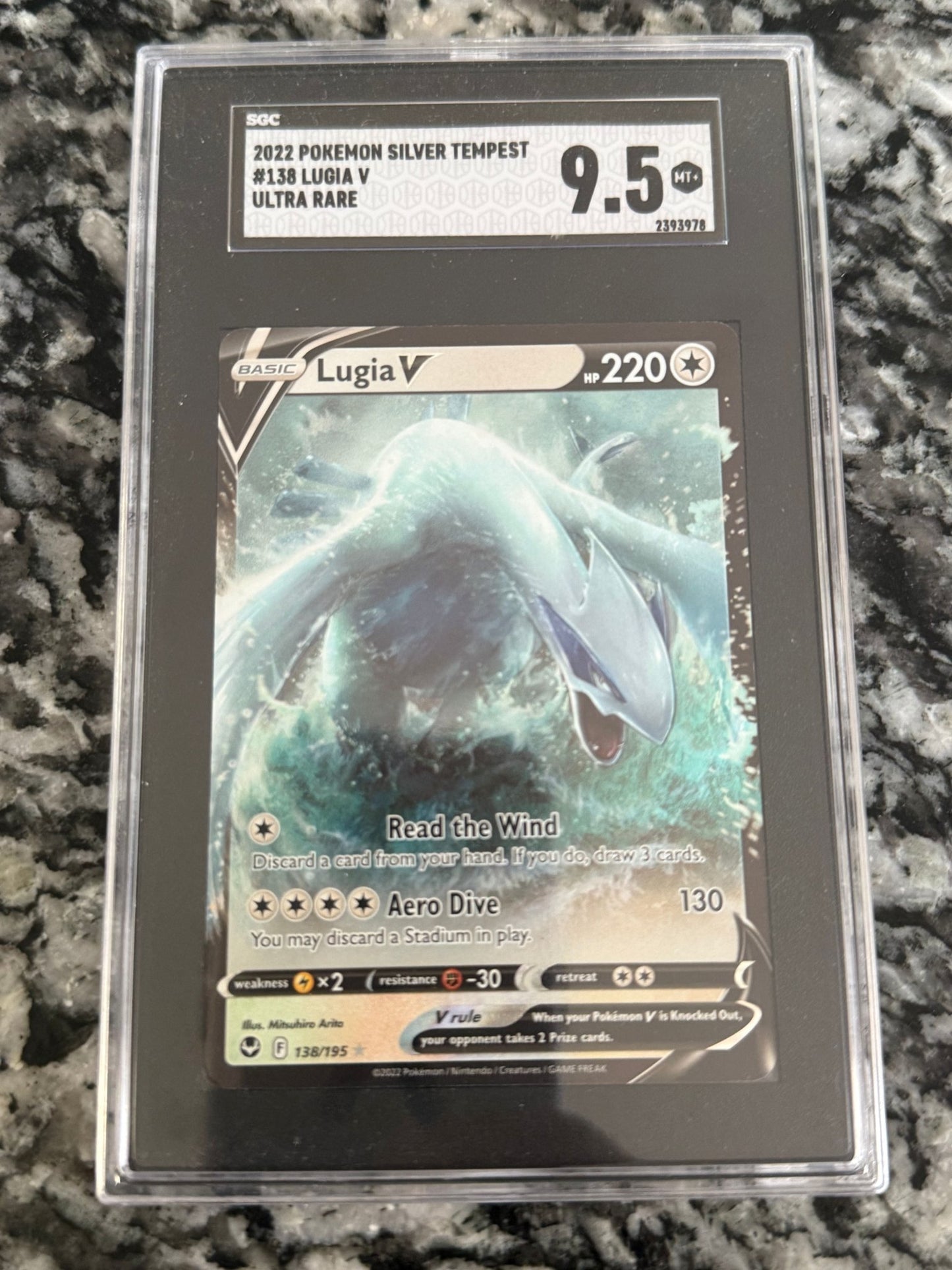 2022 Pokemon Silver Tempest #138 Lugia V Ultra Rare - toyscardscomics