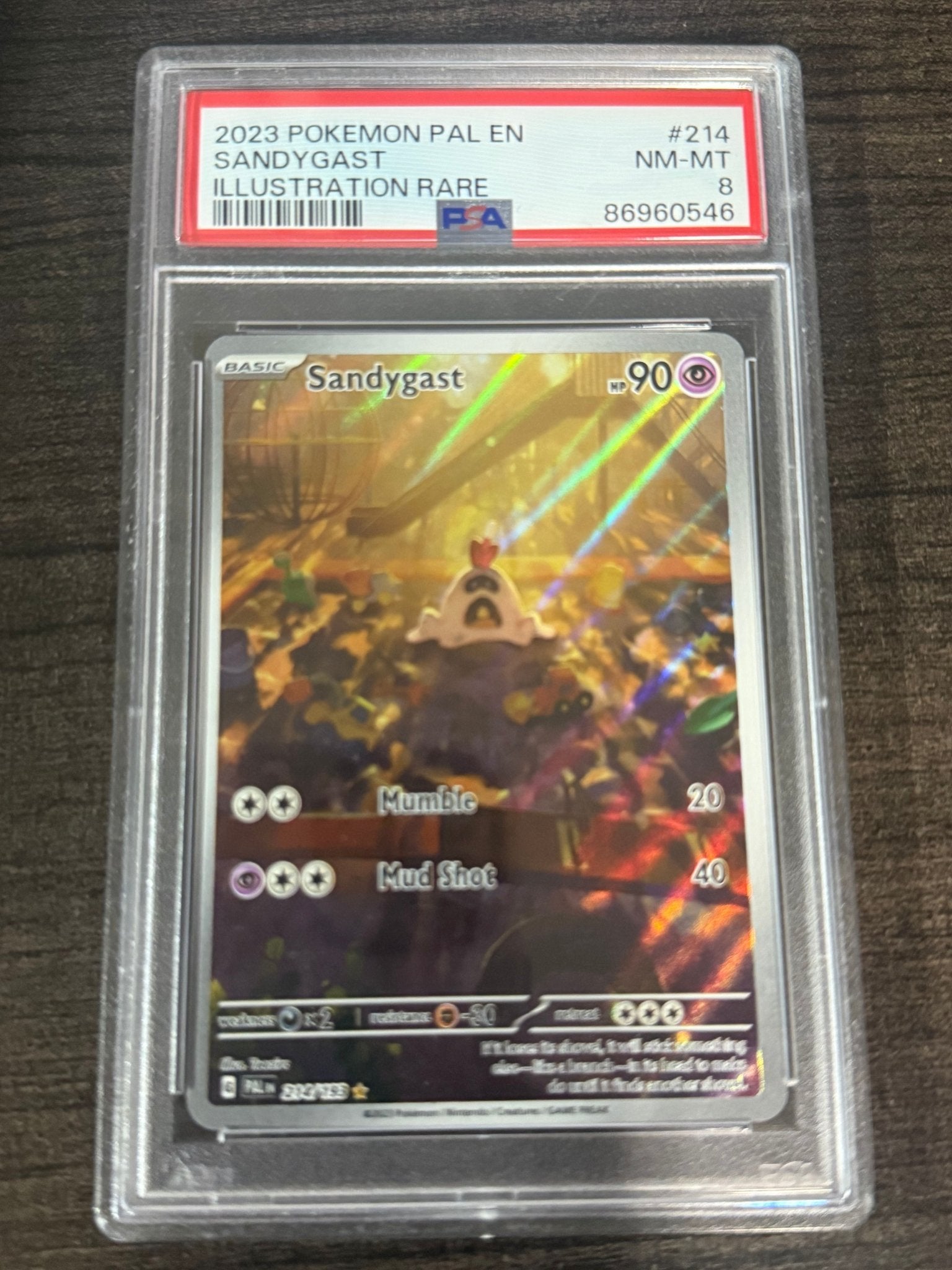 2023 Pokemon Pal EN Sandygast Illustration Rare - toyscardscomics