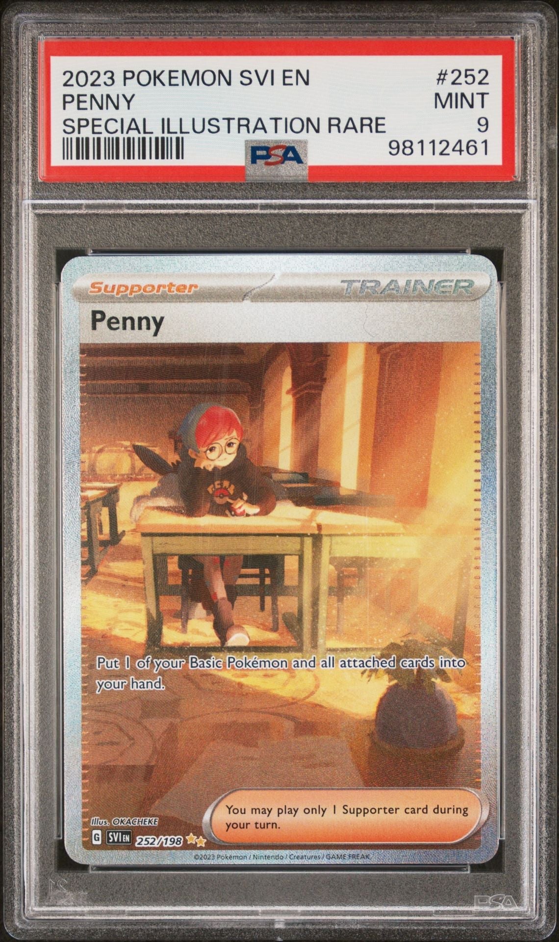 2023 POKEMON SVI EN - SCARLET & VIOLET 252 PENNY SPECIAL ILLUSTRATION RARE - toyscardscomics