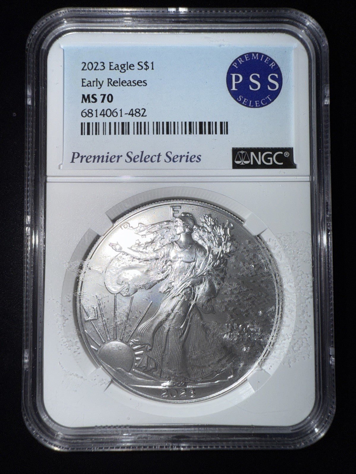 2023 Silver Eagle - NGC MS70 Early Releases - Premier Select Series - toyscardscomics
