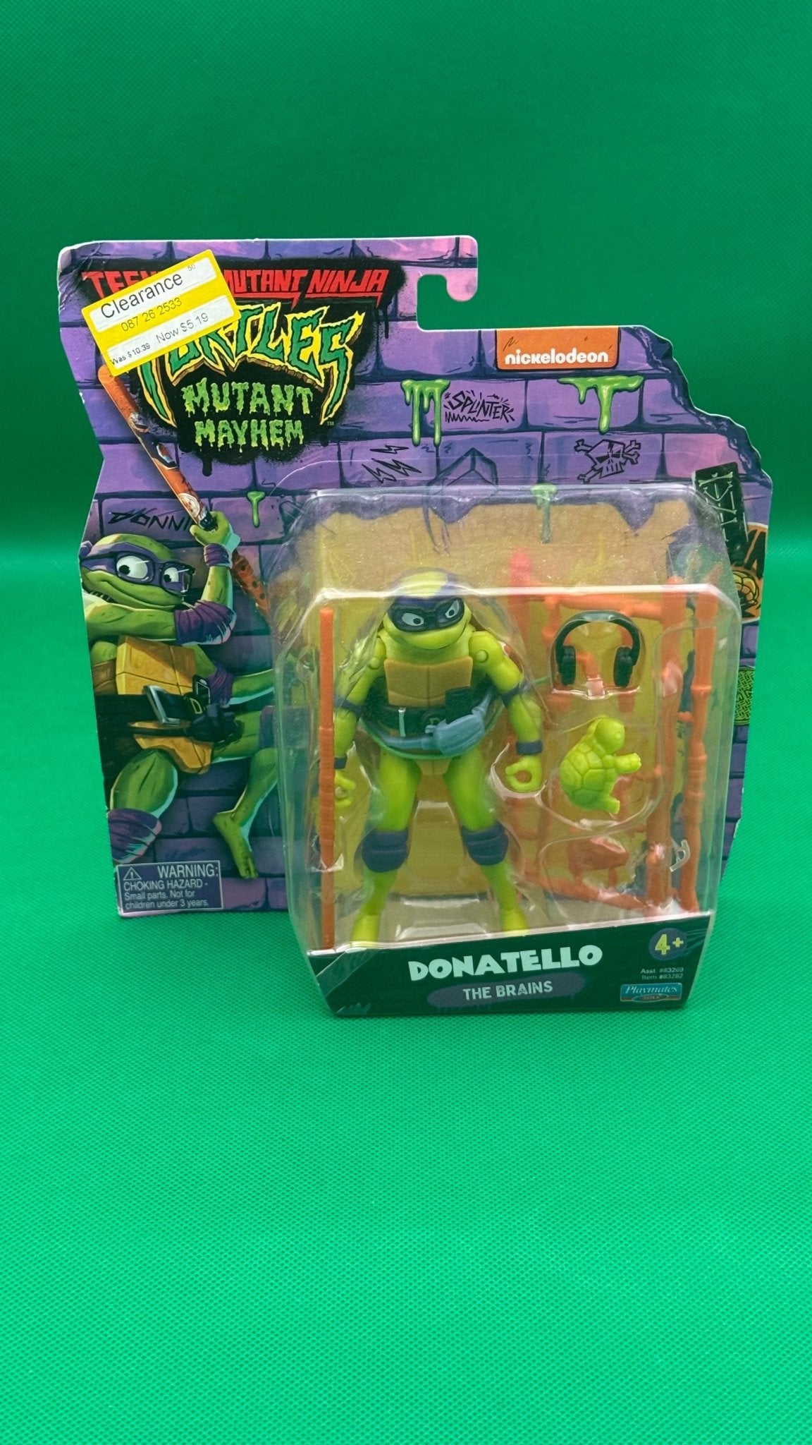 2023 TMNT Teenage Mutant Ninja Turtles Mutant Mayhem Donatello Action Figure - toyscardscomics
