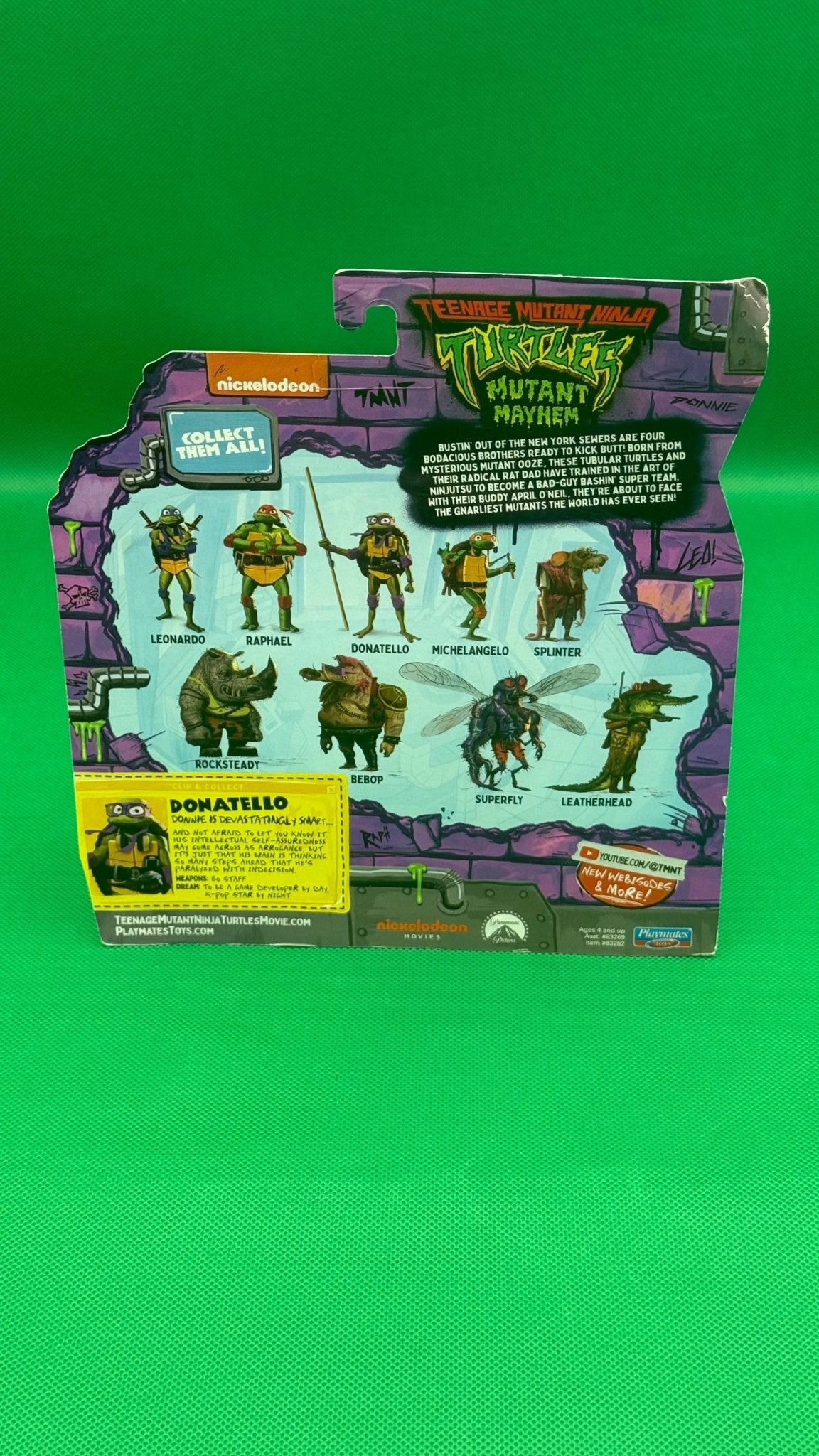 2023 TMNT Teenage Mutant Ninja Turtles Mutant Mayhem Donatello Action Figure - toyscardscomics