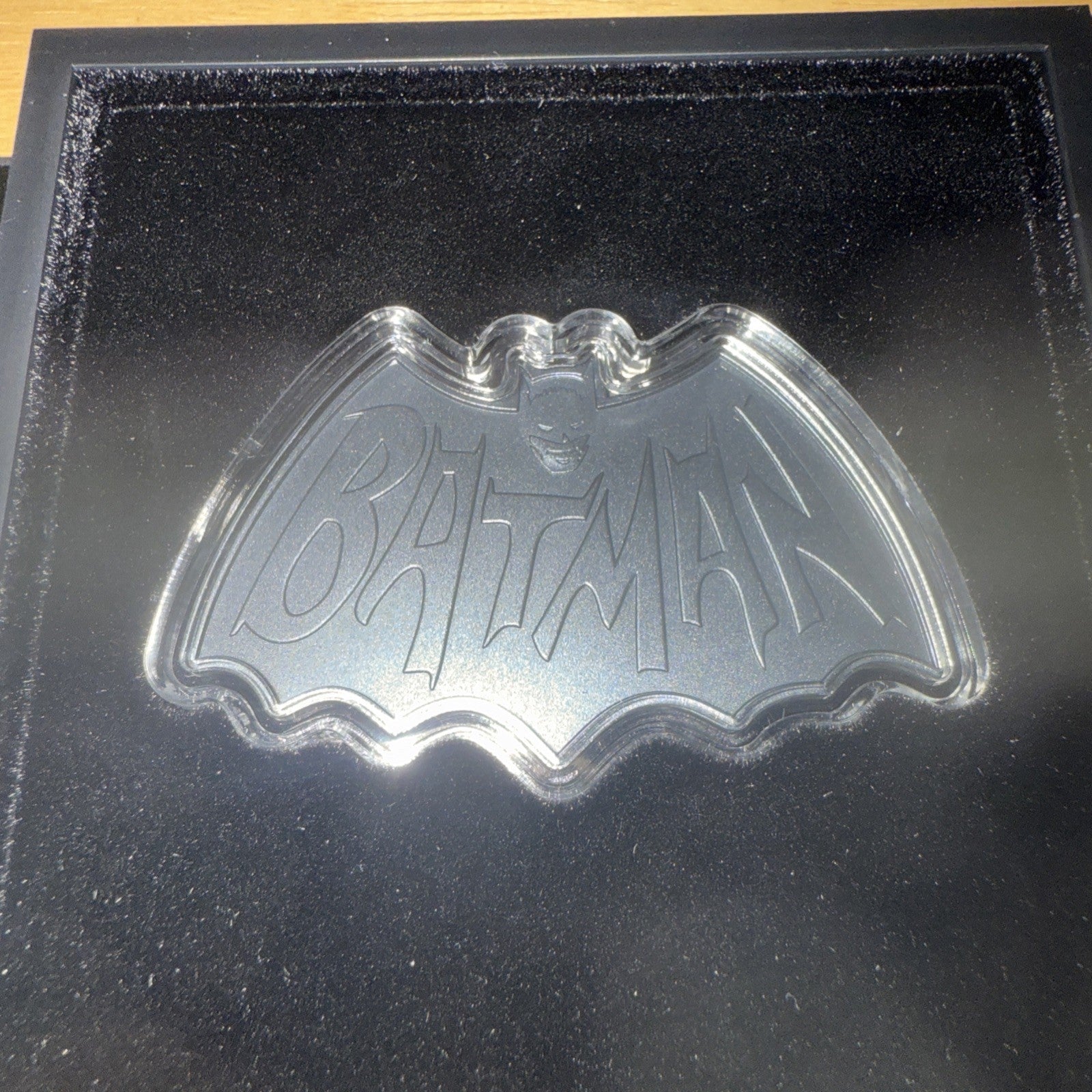 2024 BATMAN™ 85 Years – 1966 Batman Logo 1oz Silver Collectible Coin COA 847 - toyscardscomics