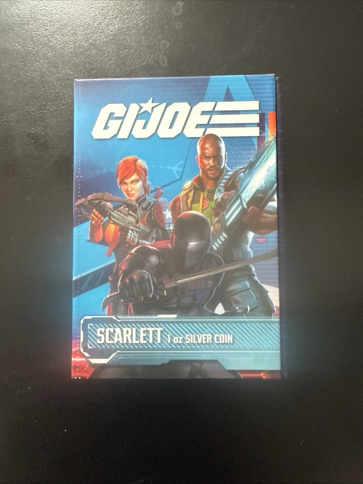 2024 Niue Hasbro G.I. Joe Scarlett 1oz Silver Colorized Proof Coin - toyscardscomics
