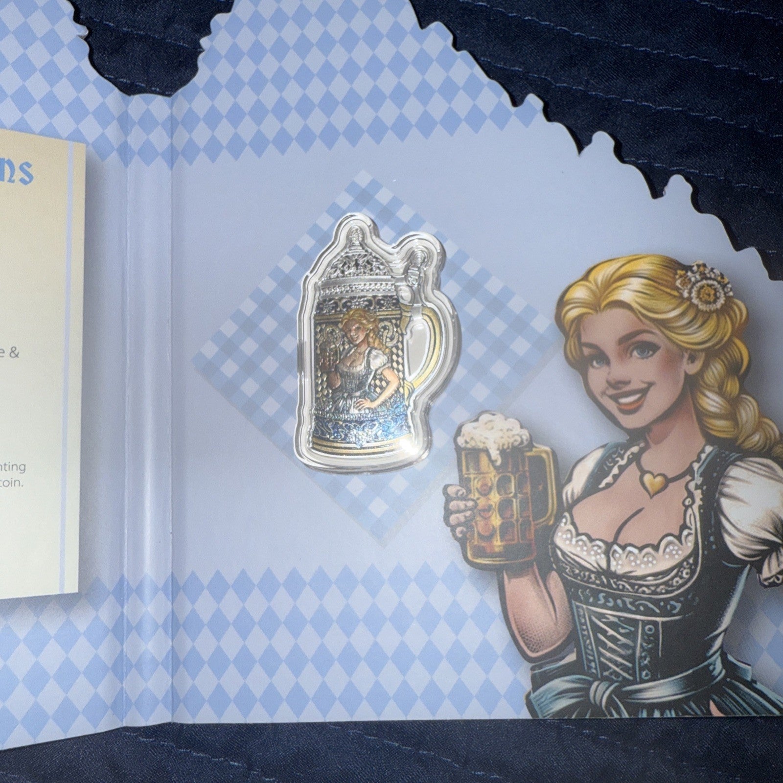 2024 Samoa $1 Bierstein German Beer Stein Shaped 10g Silver Coin lot of 2 - toyscardscomics