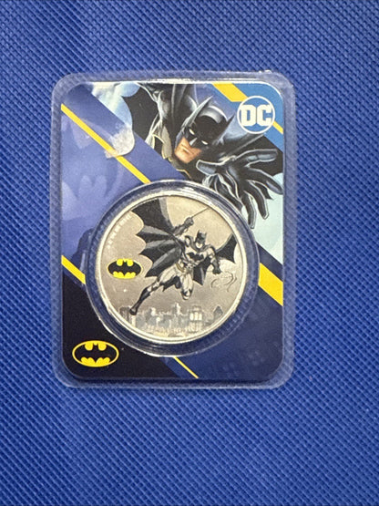2024 Samoa Batman Colorized Silver Coin - 1 oz TEP - Limited Edition - toyscardscomics
