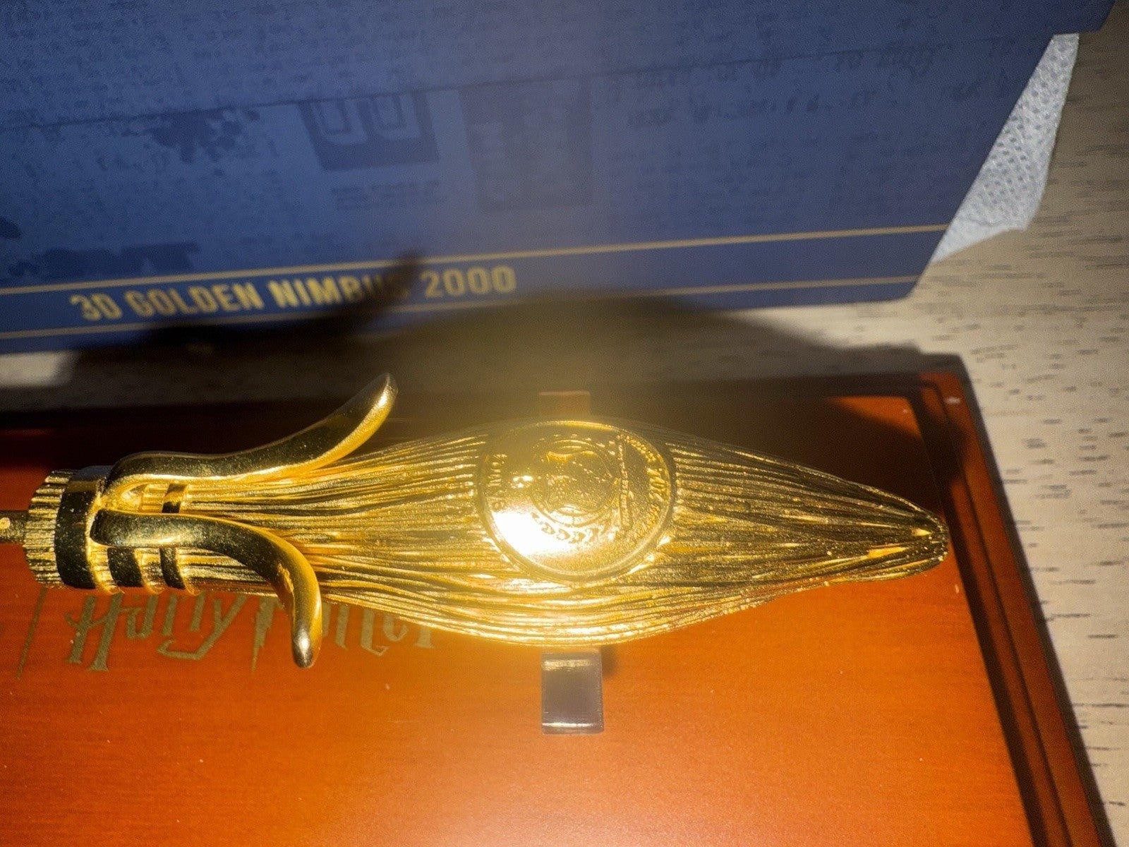 2024 Samoa Nimbus 2000 Harry Potter 3 oz Silver Gilded 3D Coin - toyscardscomics