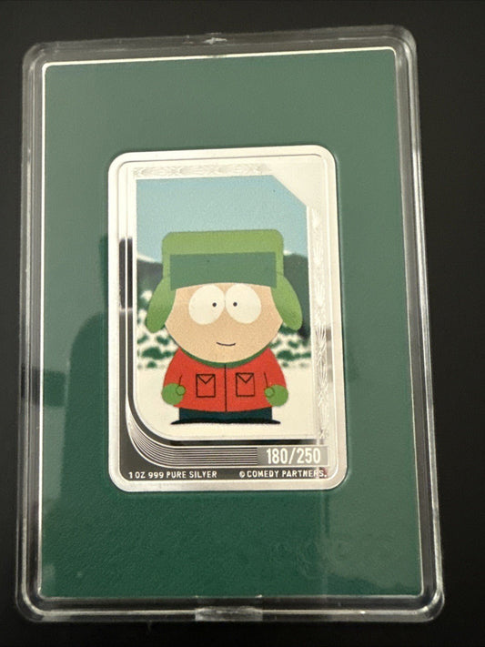 2025 Agoro NIUE South Park Trading Coins Emerald Mintage Kyle Broflovski 180/250 - toyscardscomics