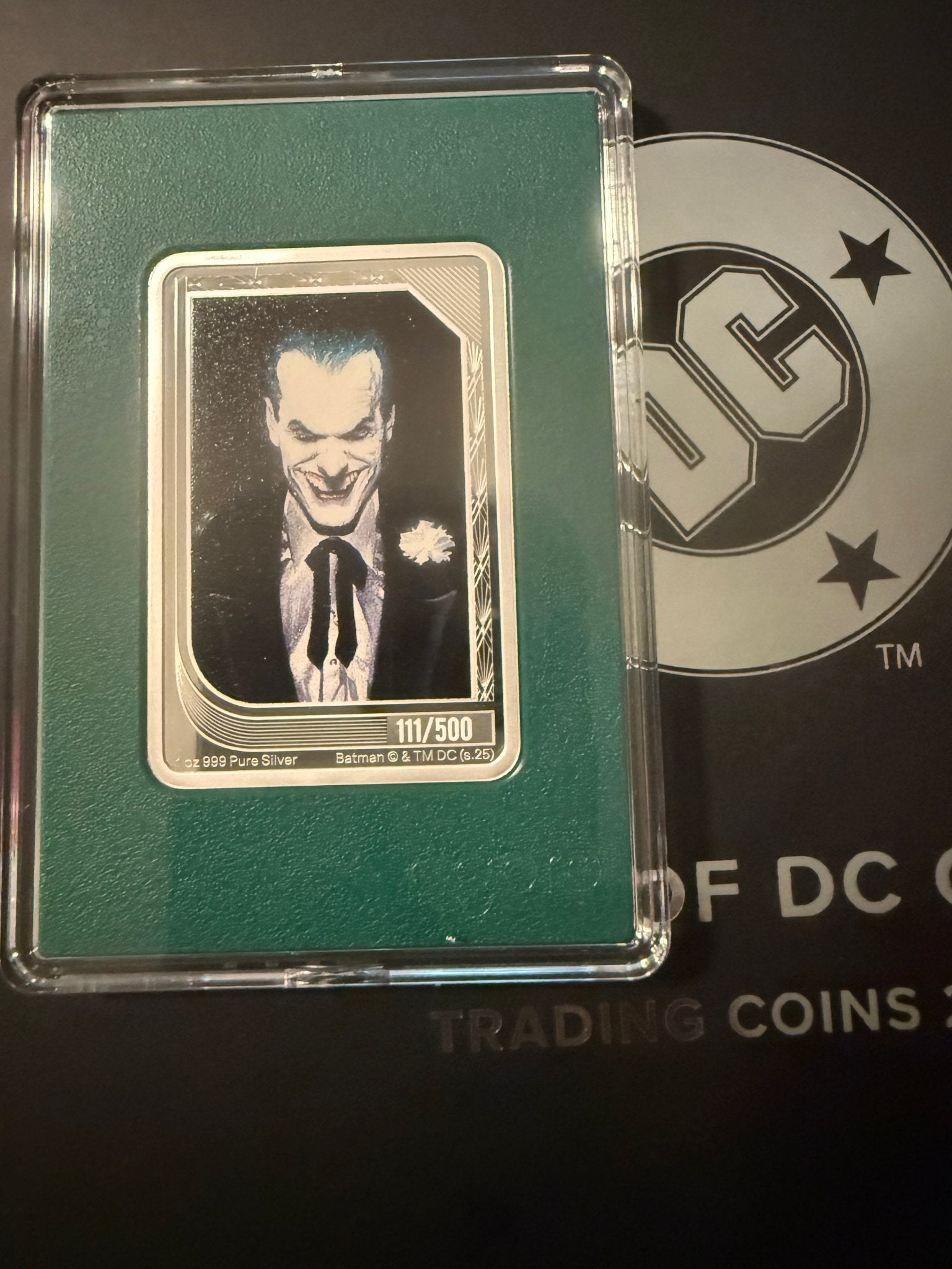 2025 Agoro The Art of DC Comics Trading Coins 1 oz Silver Proof Coin Joker 111 - toyscardscomics