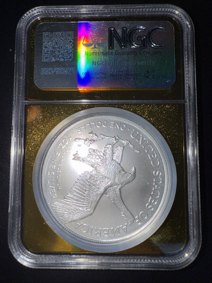 2025 Eagle S Early Release MS70 1 of 2000 RARE Gold core Slab - toyscardscomics