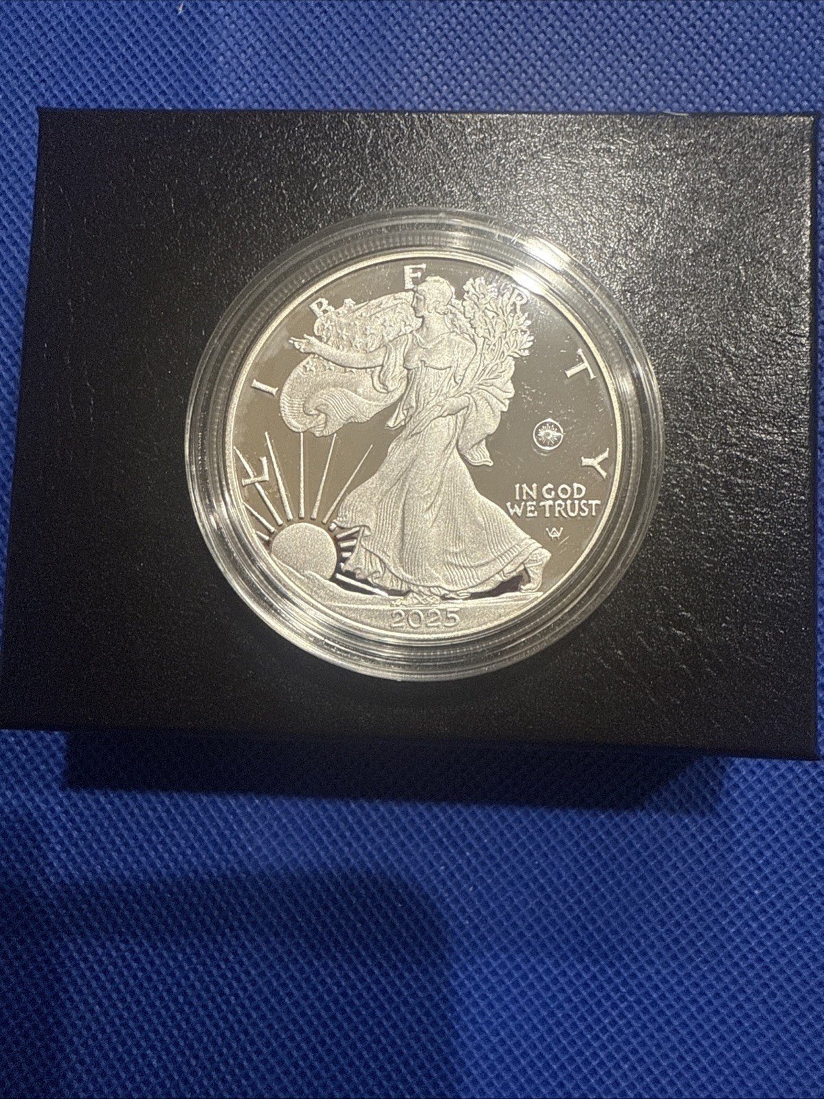 2025 Laser Engraved American Eagle Proof Silver Coin One Ounce West Point - toyscardscomics