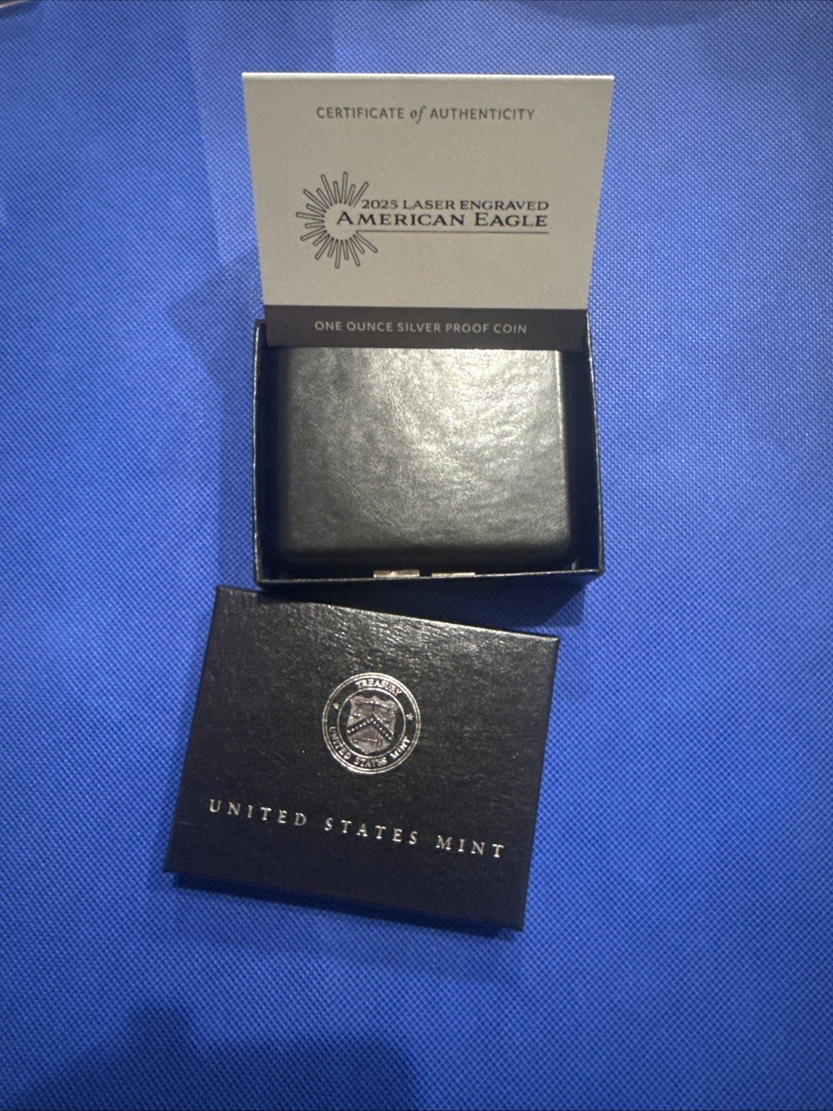 2025 Laser Engraved American Eagle Proof Silver Coin One Ounce West Point - toyscardscomics