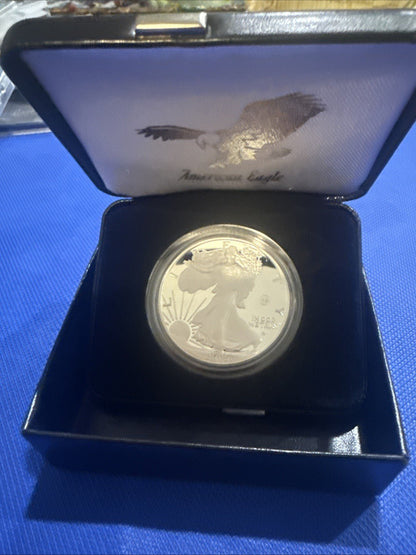 2025 Laser Engraved American Eagle Proof Silver Coin One Ounce West Point - toyscardscomics