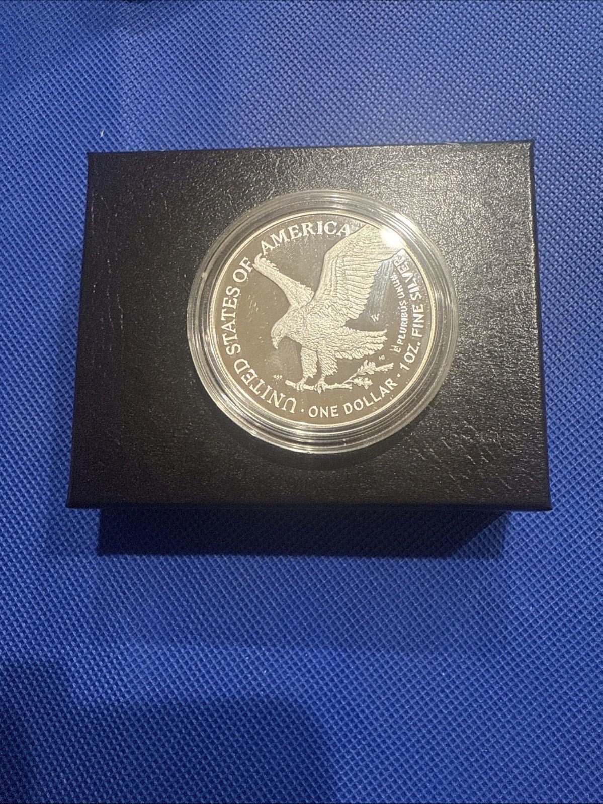2025 Laser Engraved American Eagle Proof Silver Coin One Ounce West Point - toyscardscomics